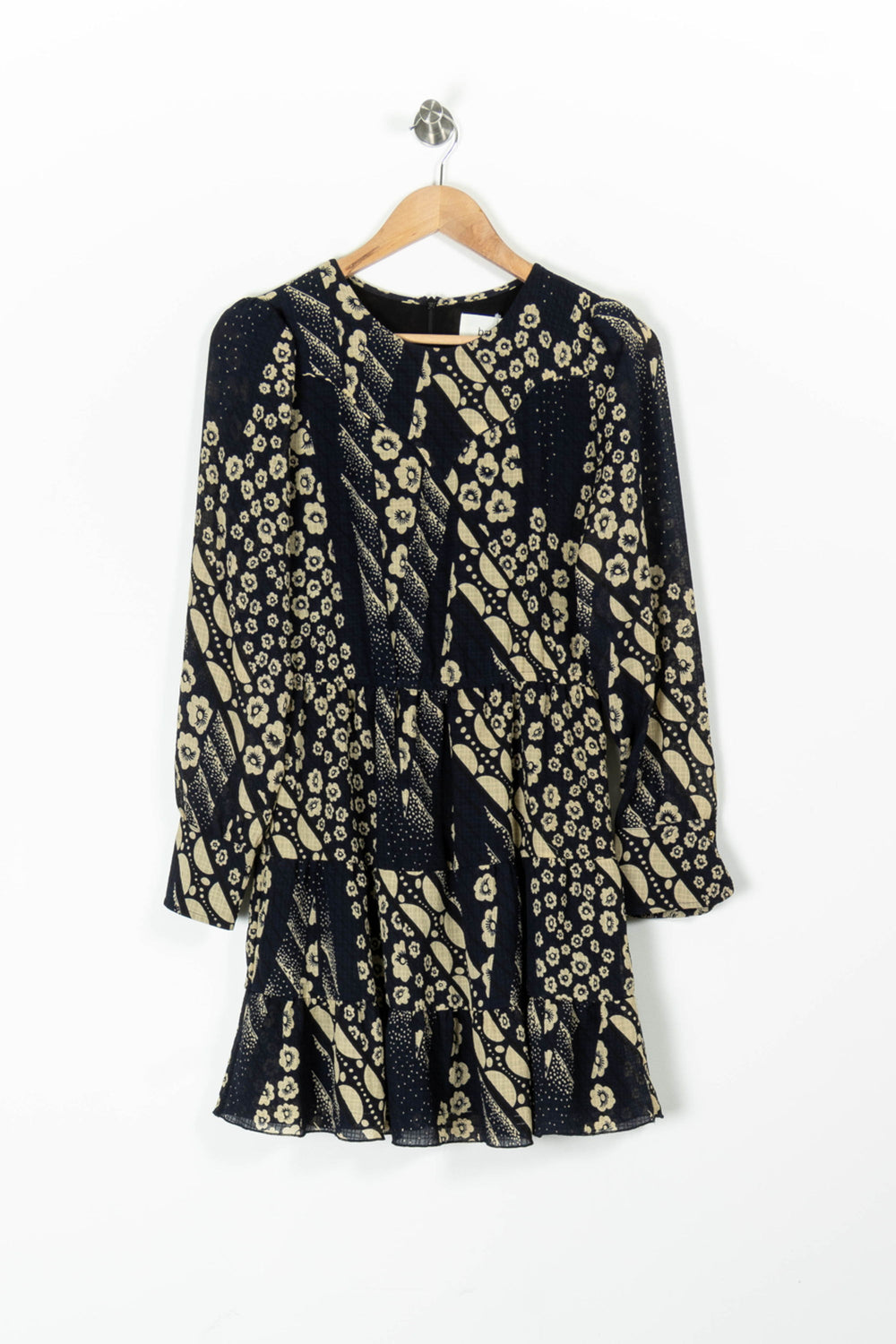 Robe Courte Bleue et Beige - Taille XS/34 de la marque ba&sh | PARAD95769 - Vendu par Paradigme - Image 2