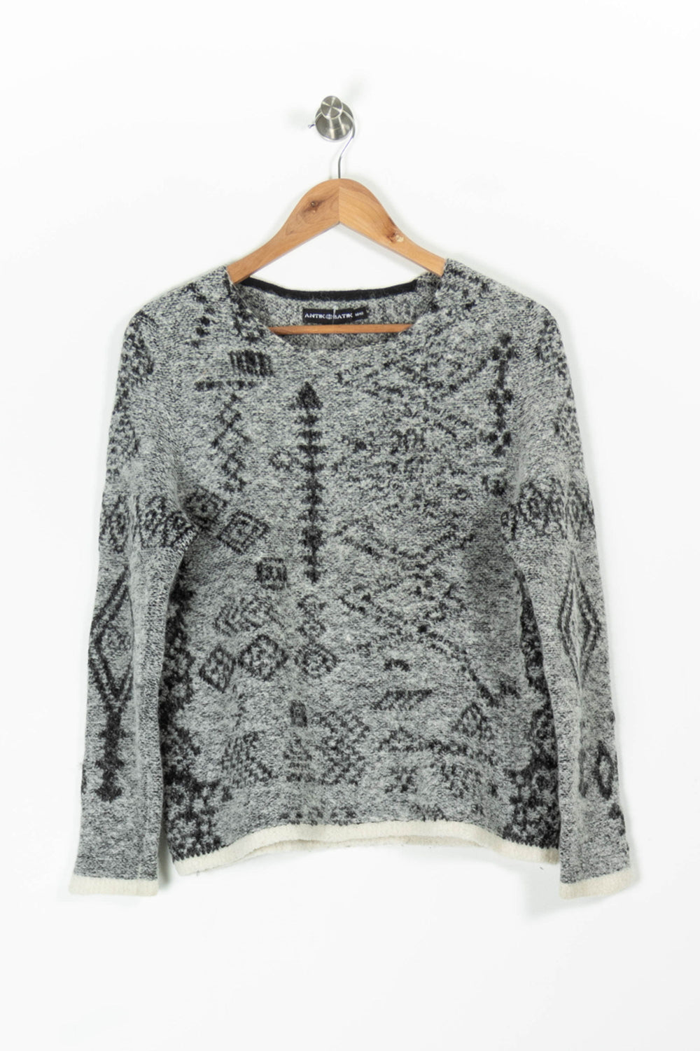 Pull Gris et Noir - Taille L/40 de la marque Antik Batik | PARAD95776 - Vendu par Paradigme - Image 2