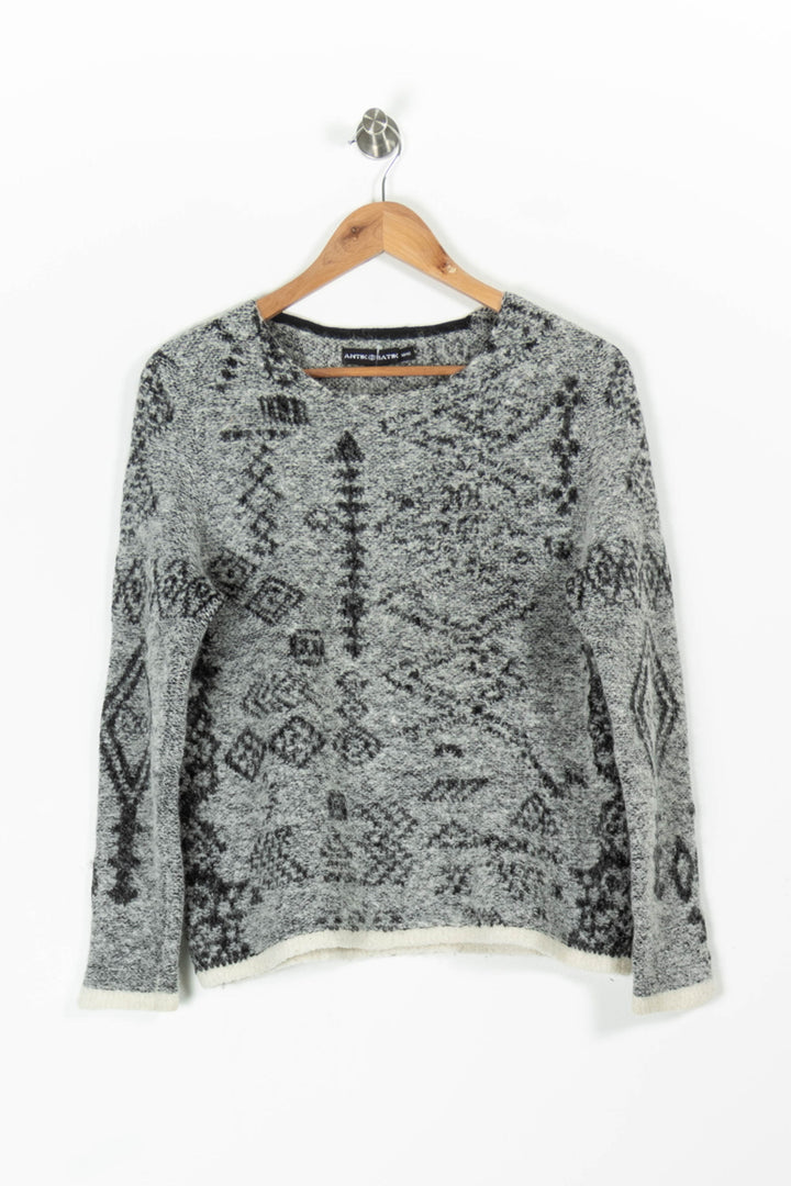Pull Gris et Noir - Taille L/40 de la marque Antik Batik | PARAD95776 - Vendu par Paradigme - Image 2
