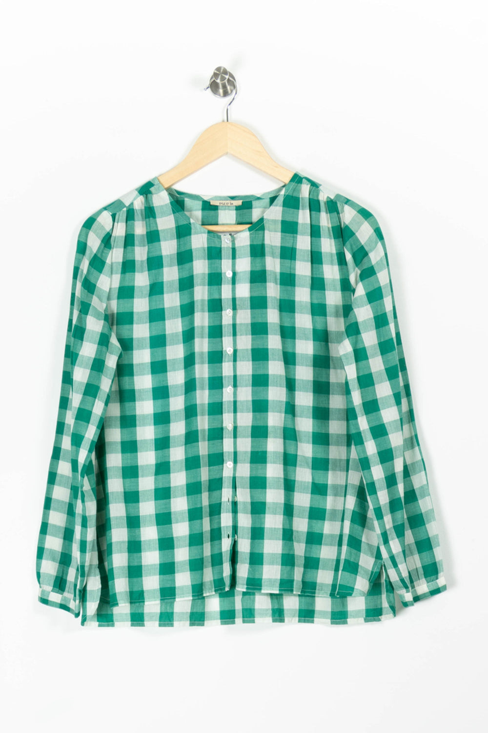 Chemise Verte et Blanche - Taille S/36 de la marque Emile & Ida | PARAD95777 - Vendu par Paradigme - Image 2