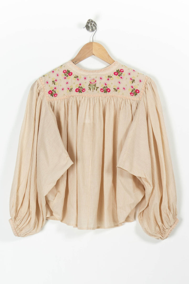 Blouse Beige - Taille S/36 de la marque Louise Misha | PARAD95787 - Vendu par Paradigme - Image 4