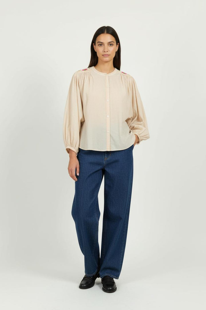 Blouse Beige - Taille S/36 de la marque Louise Misha | PARAD95787 - Vendu par Paradigme - Image 1