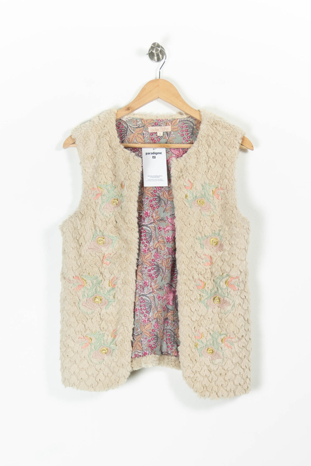 Gilet Sans Manches Beige - Taille S/36 de la marque Louise Misha | PARAD95788 - Vendu par Paradigme - Image 2