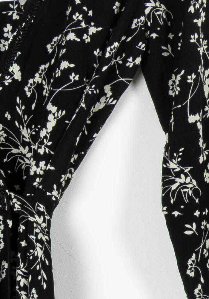 Robe portefeuille noire et blanche - Taille M/38 de la marque Grace & Mila | PARAD95799 - Vendu par Paradigme - Image 3