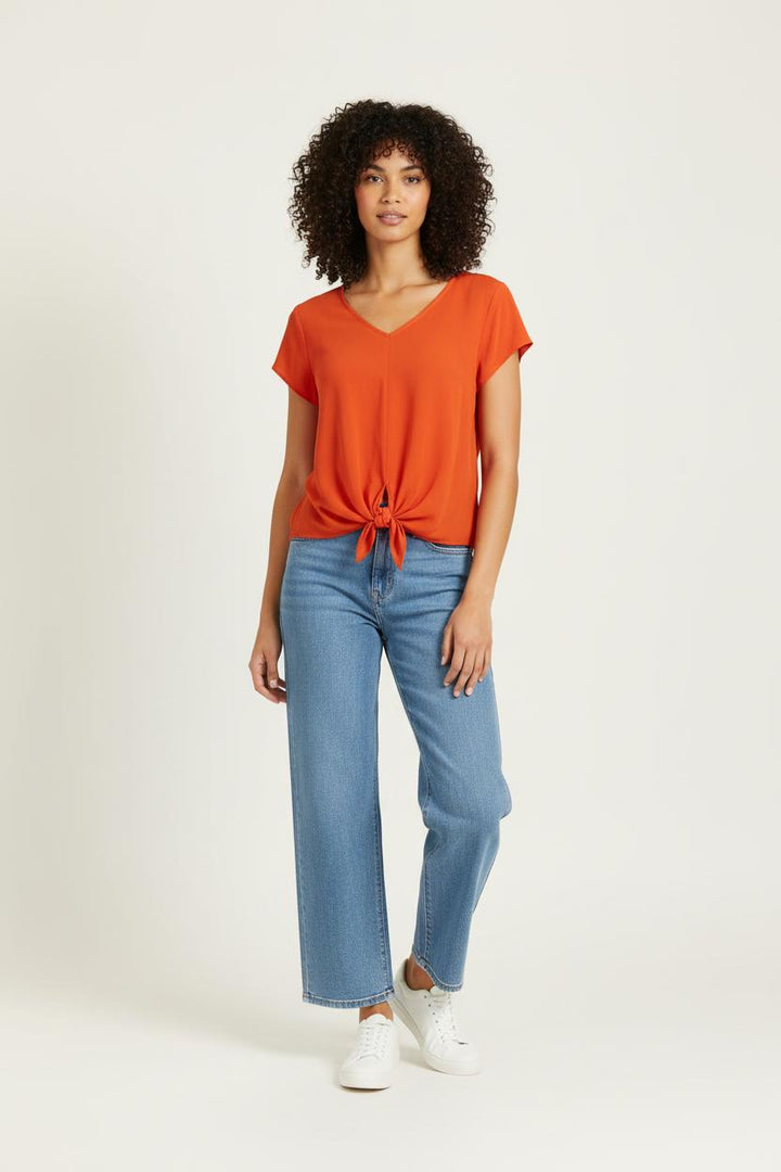 Blouse Orange - Taille L/40 de la marque IKKS | PARAD95801 - Vendu par Paradigme - Image 1