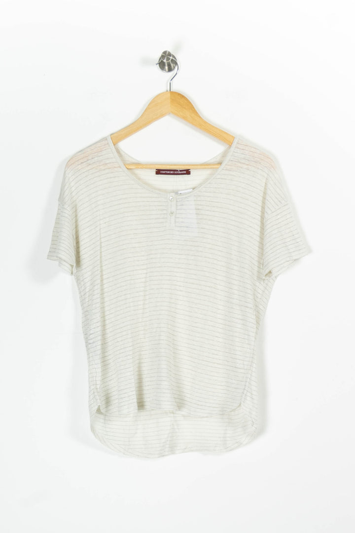 Tee-shirt Blanc - Taille L/40 de la marque Comptoir des Cotonniers | PARAD95803 - Vendu par Paradigme - Image 2