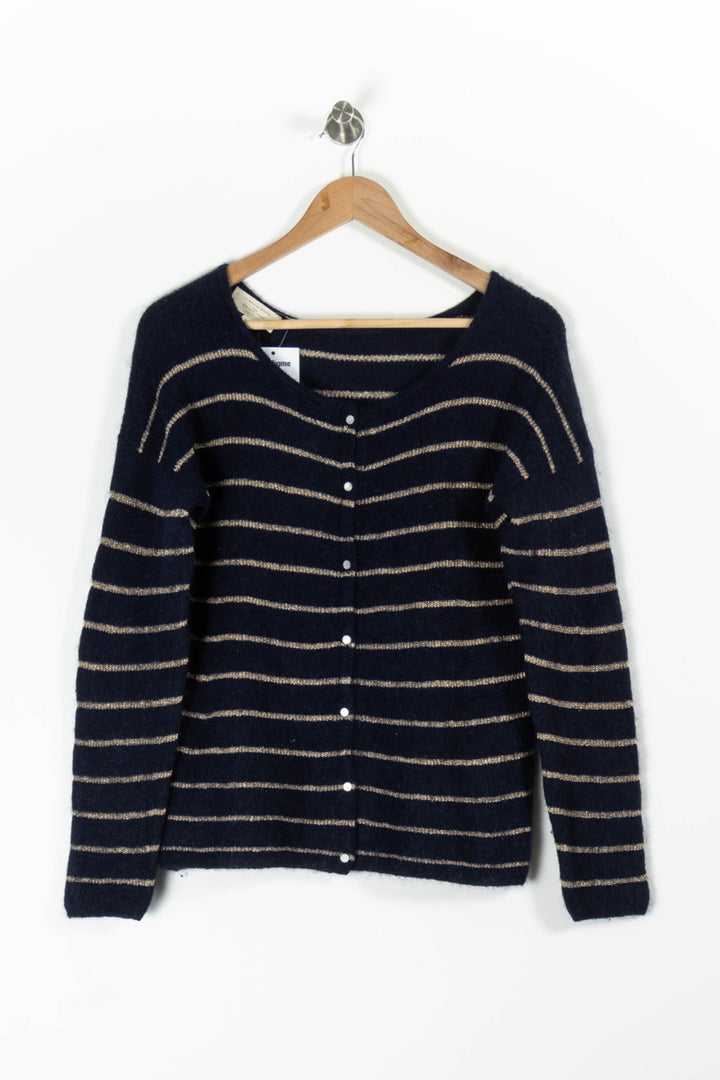 Cardigan Bleu et Beige - Taille M/38 de la marque Sézane | PARAD95811 - Vendu par Paradigme - Image 2