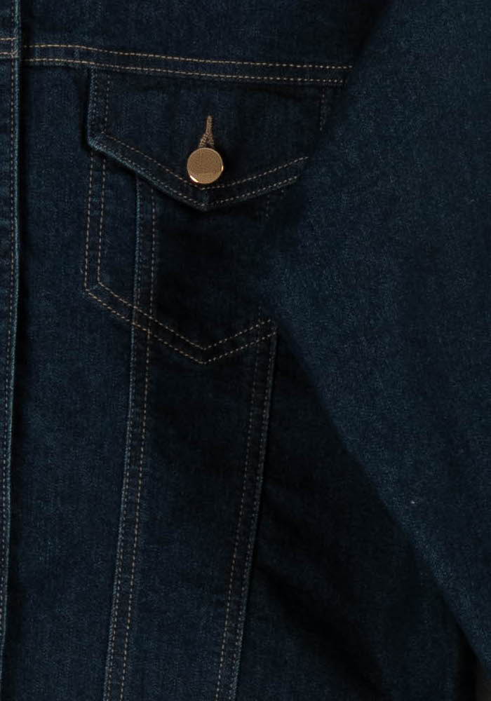 Veste en jean Bleue - Taille S/36 de la marque Maison 123 | PARAD95816 - Vendu par Paradigme - Image 3