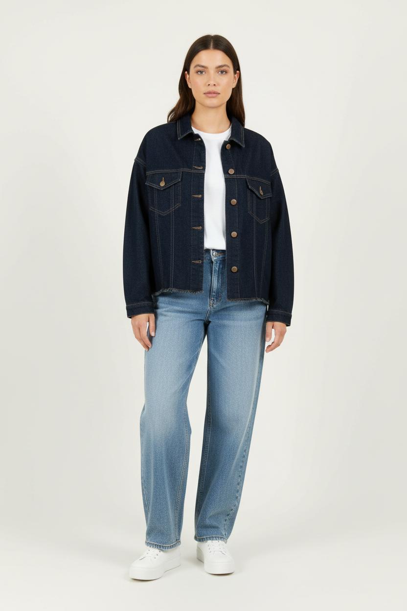 Veste en jean Bleue - Taille S/36 de la marque Maison 123 | PARAD95816 - Vendu par Paradigme - Image 1