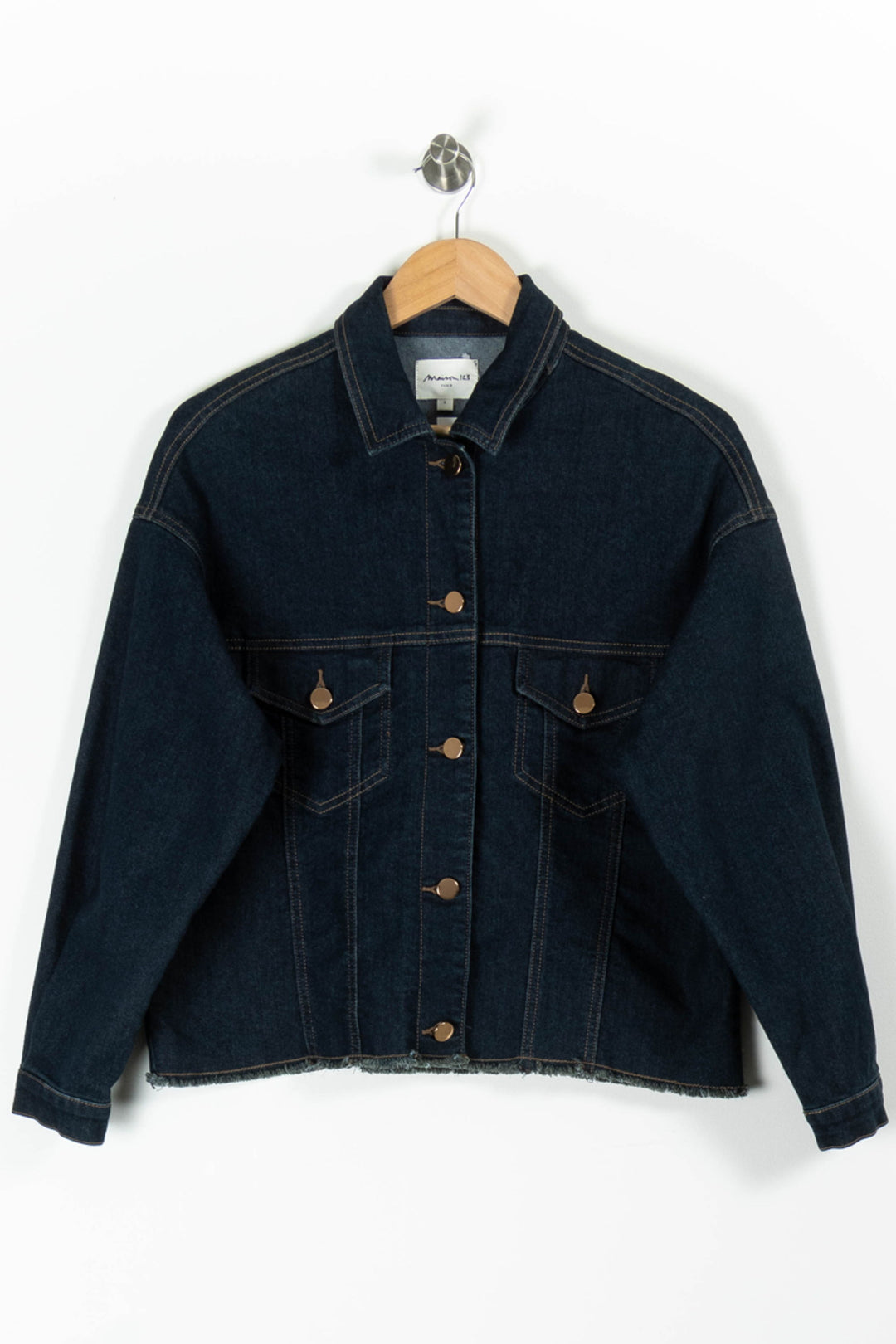 Veste en jean Bleue - Taille S/36 de la marque Maison 123 | PARAD95816 - Vendu par Paradigme - Image 2