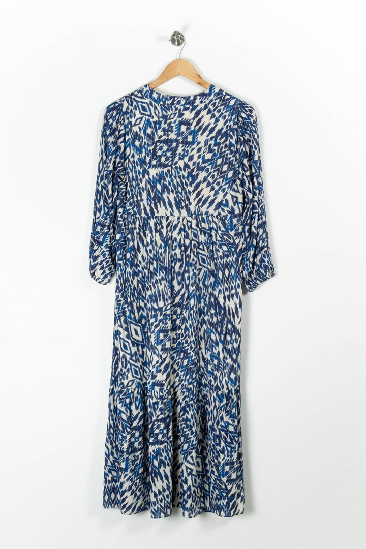 Robe Longue Bleue et Blanche - Taille XS/34 de la marque Maison 123 | PARAD95819 - Vendu par Paradigme - Image 4