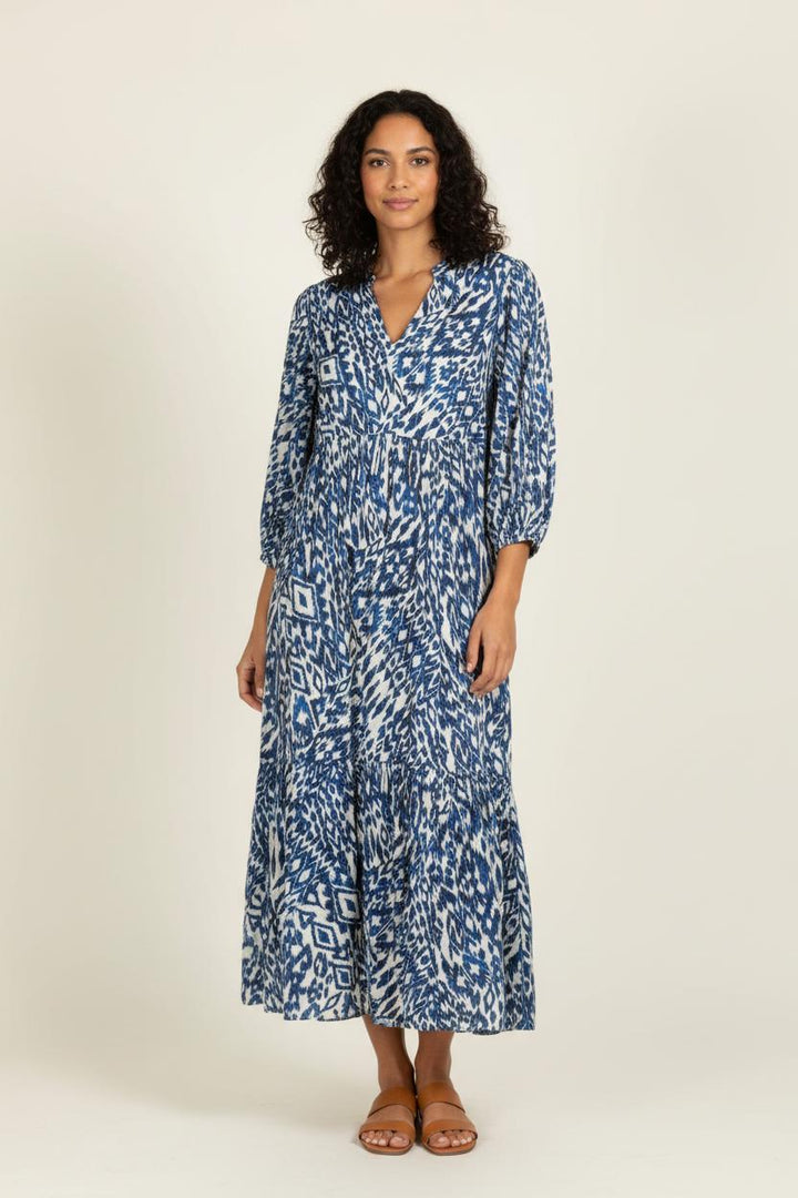 Robe Longue Bleue et Blanche - Taille XS/34 de la marque Maison 123 | PARAD95819 - Vendu par Paradigme - Image 1