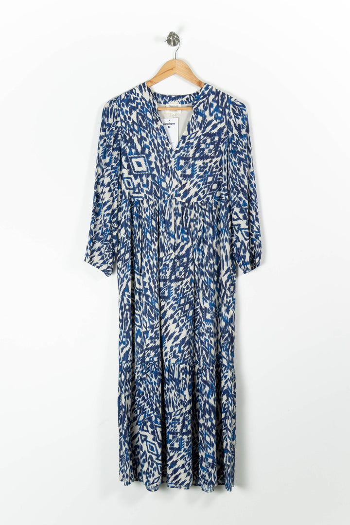 Robe Longue Bleue et Blanche - Taille XS/34 de la marque Maison 123 | PARAD95819 - Vendu par Paradigme - Image 2