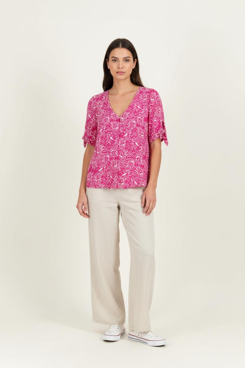 Blouse Rose et Blanche - Taille S/36 de la marque Des petits hauts | PARAD95821 - Vendu par Paradigme - Image 1