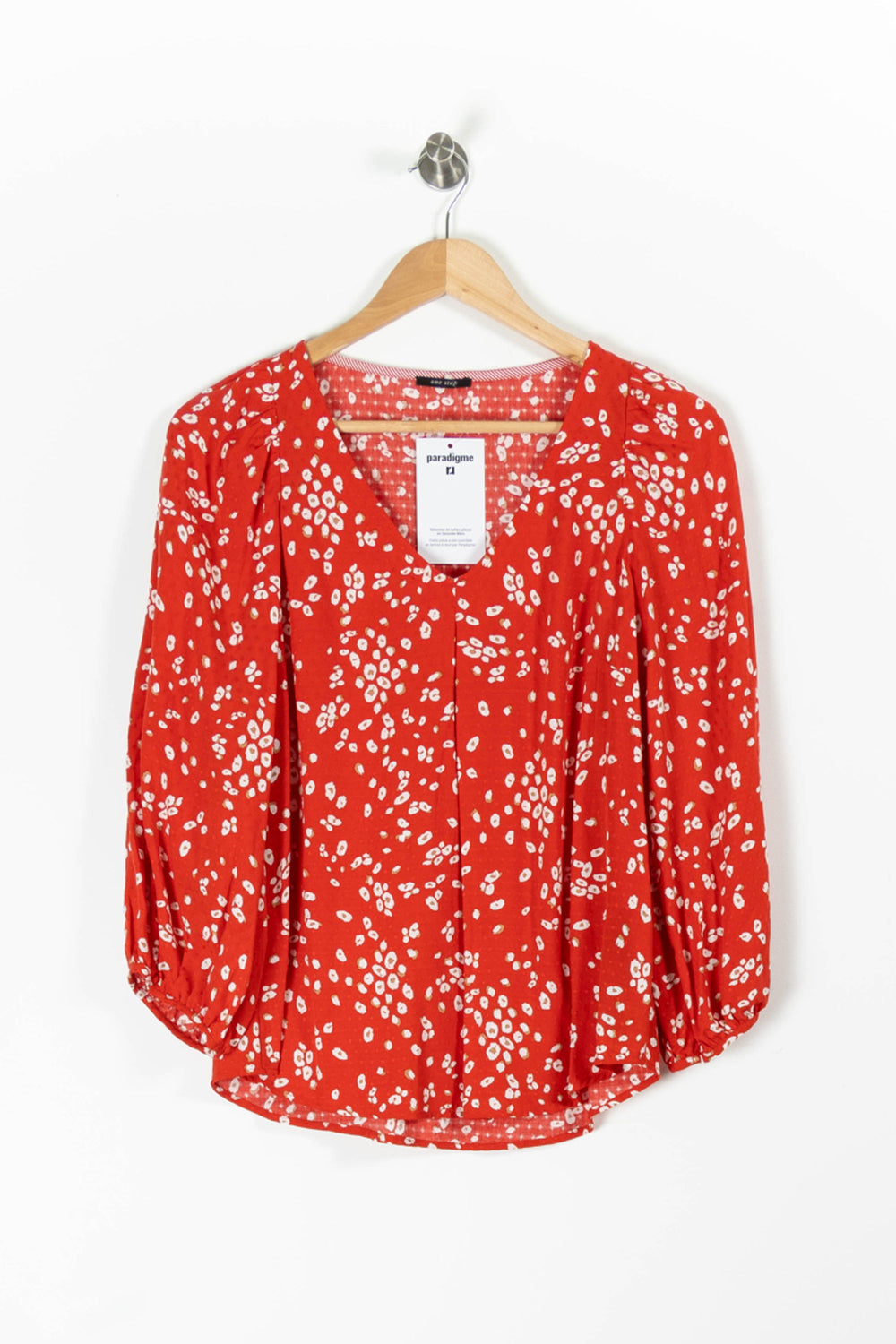 Blouse Rouge et Blanche - Taille S/36 de la marque One Step | PARAD95822 - Vendu par Paradigme - Image 2