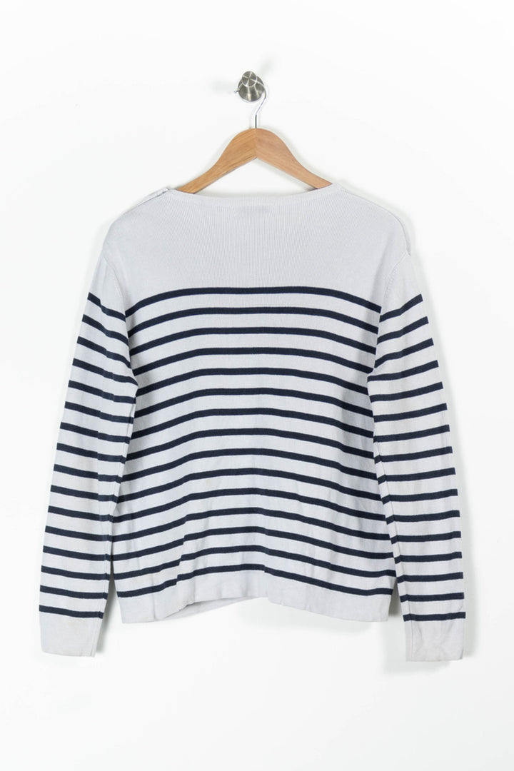 Marinière Blanche et Bleue - Taille XL/42 de la marque La Redoute Collections | PARAD95825 - Vendu par Paradigme - Image 4