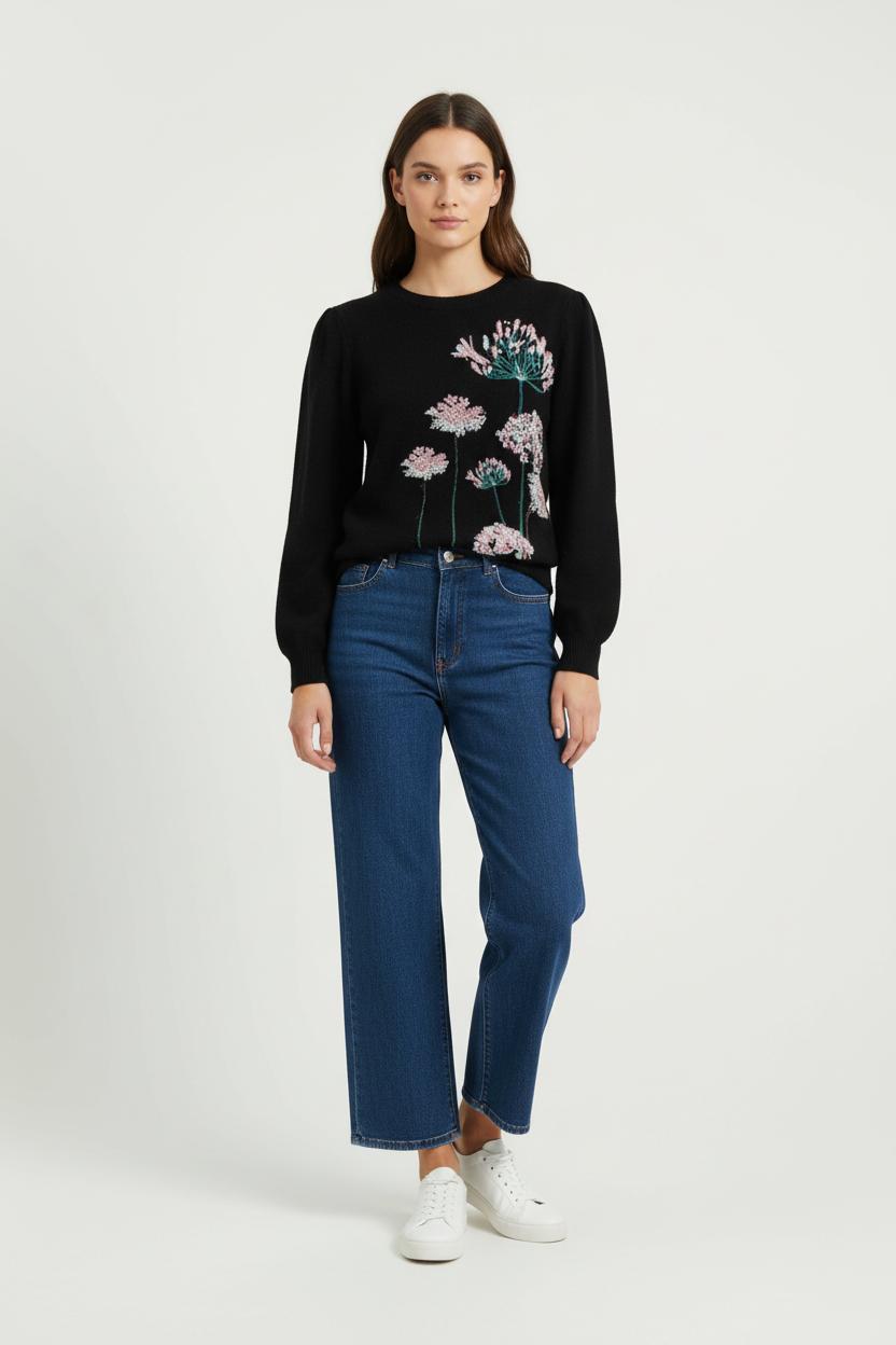 Pull Noir - Taille M/38 de la marque La Fée Maraboutée | PARAD95837 - Vendu par Paradigme - Image 1