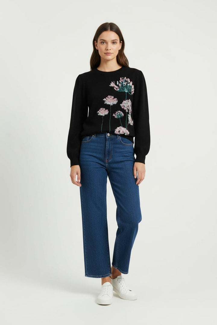 Pull Noir - Taille M/38 de la marque La Fée Maraboutée | PARAD95837 - Vendu par Paradigme - Image 1