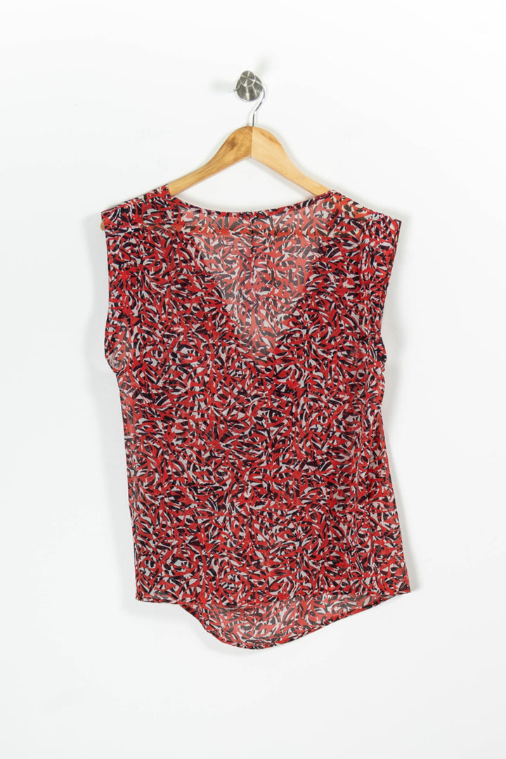 Top Sans Manches Rouge et Noir - Taille L/40 de la marque IKKS | PARAD95840 - Vendu par Paradigme - Image 4