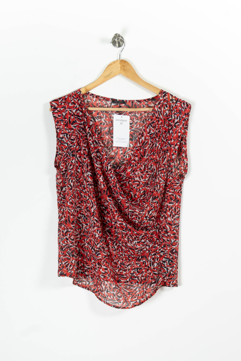 Top Sans Manches Rouge et Noir - Taille L/40 de la marque IKKS | PARAD95840 - Vendu par Paradigme - Image 2