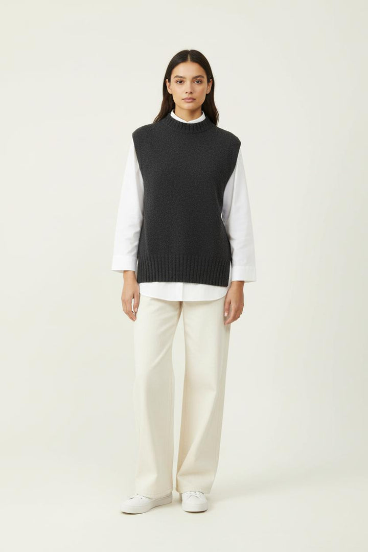 Pull Sans Manches Gris - Taille S/36 de la marque Comptoir des Cotonniers | PARAD95844 - Vendu par Paradigme - Image 1
