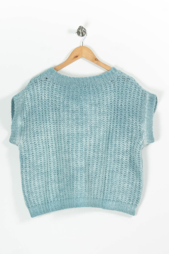 Pull Sans Manches Bleu - Taille L/40 de la marque La Fée Maraboutée | PARAD95846 - Vendu par Paradigme - Image 4