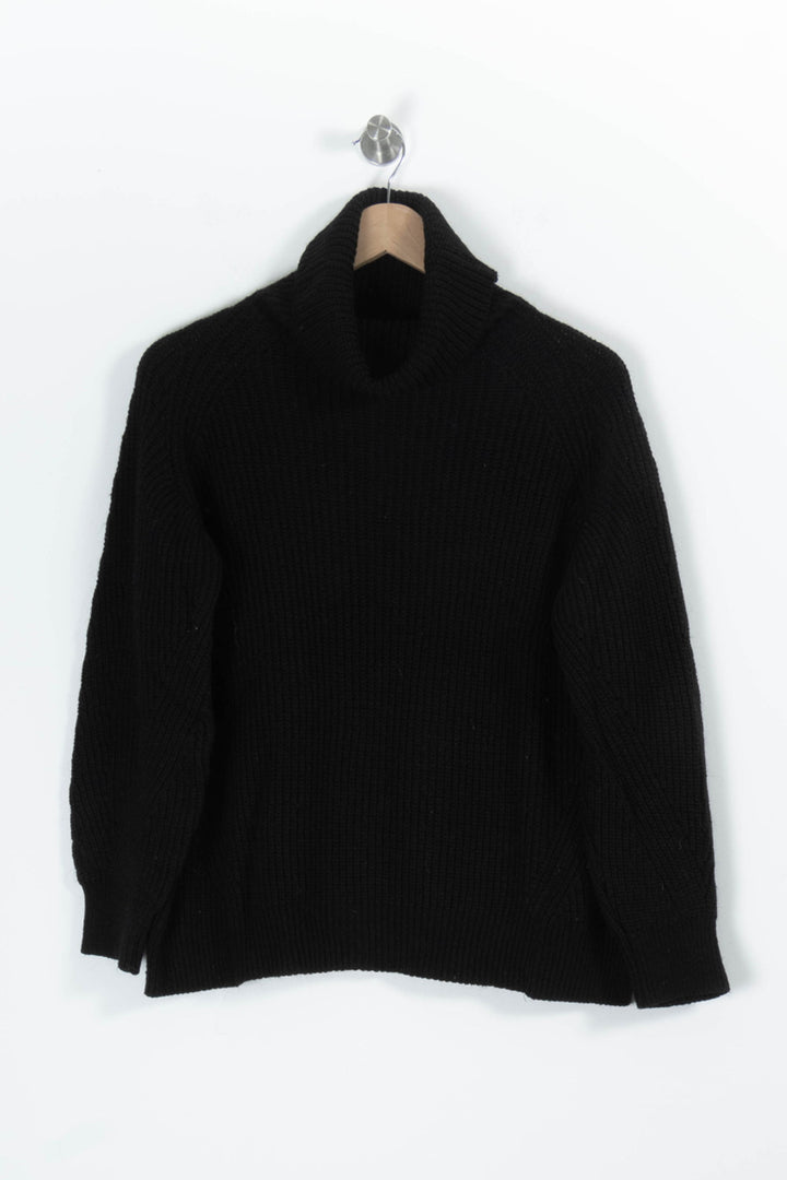 Pull Col Roulé Noir - Taille L/40 de la marque La Fée Maraboutée | PARAD95849 - Vendu par Paradigme - Image 2