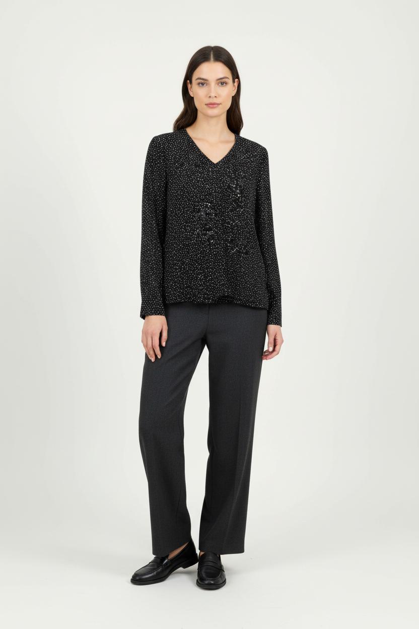 Blouse Noire et Blanche - Taille XL/42 de la marque Comptoir des Cotonniers | PARAD95851 - Vendu par Paradigme - Image 1