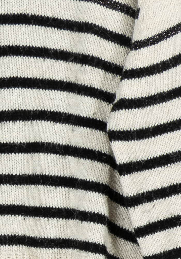 Pull Blanc et Noir - Taille M/38 de la marque La Fée Maraboutée | PARAD95855 - Vendu par Paradigme - Image 3