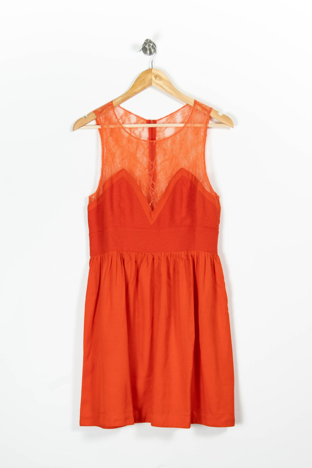 Robe Courte Rouge - Taille L/40 de la marque Sandro | PARAD95859 - Vendu par Paradigme - Image 2