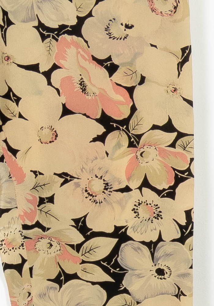 Pantalon Fleuri Beige et Noir - Taille M/38 de la marque Tara Jarmon | PARAD95860 - Vendu par Paradigme - Image 3