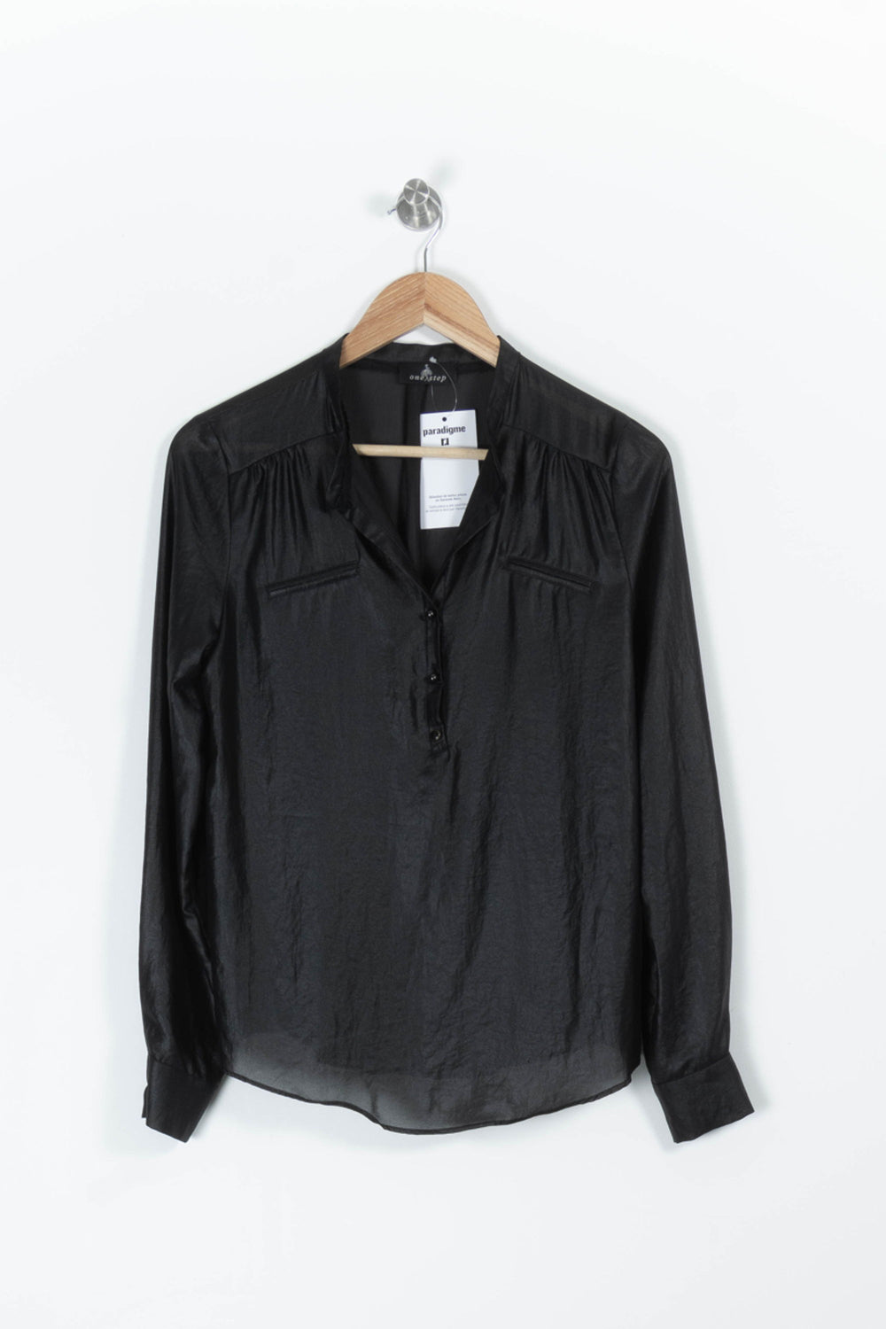 Blouse Noire - Taille M/38 de la marque One Step | PARAD95861 - Vendu par Paradigme - Image 2