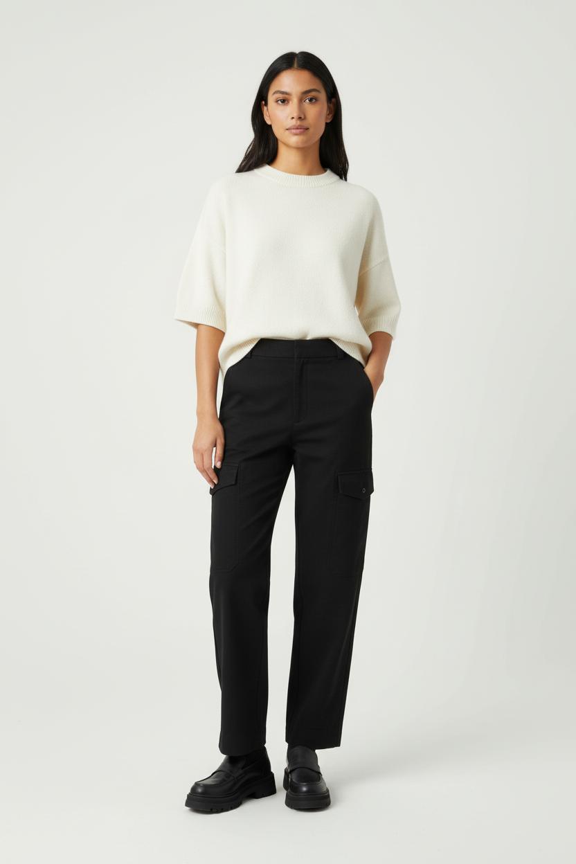 Pantalon Cargo Noir - Taille S/36 de la marque Sandro | PARAD95862 - Vendu par Paradigme - Image 1