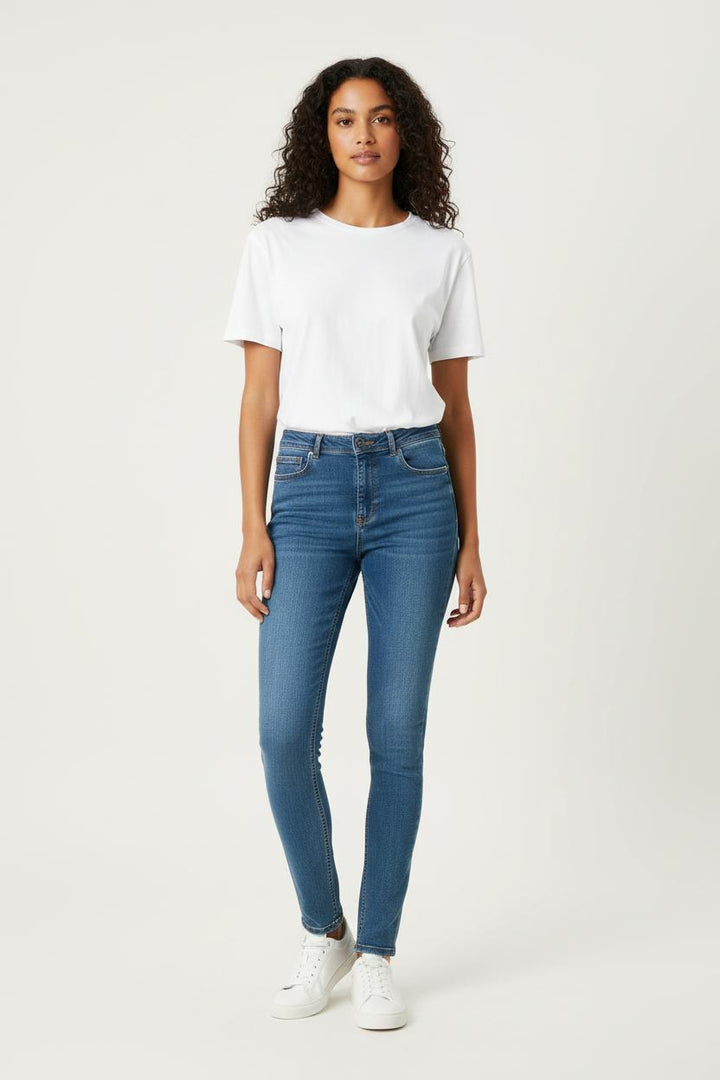 Jean Skinny Bleu - Taille S/36 de la marque La Fée Maraboutée | PARAD95864 - Vendu par Paradigme - Image 1