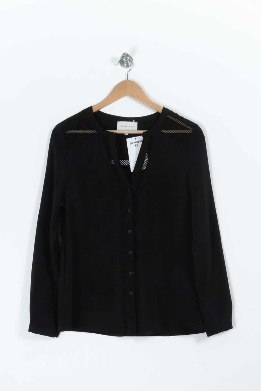 Blouse Noire - Taille S/36 de la marque Sud express | PARAD95868 - Vendu par Paradigme - Image 2