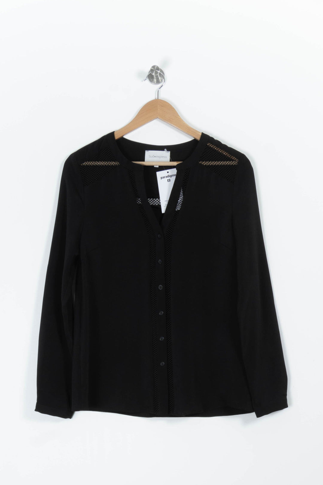 Blouse Noire - Taille S/36 de la marque Sud express | PARAD95868 - Vendu par Paradigme - Image 2