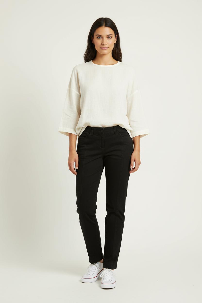 Pantalon Noir - Taille L/40 de la marque Tara Jarmon | PARAD95870 - Vendu par Paradigme - Image 1