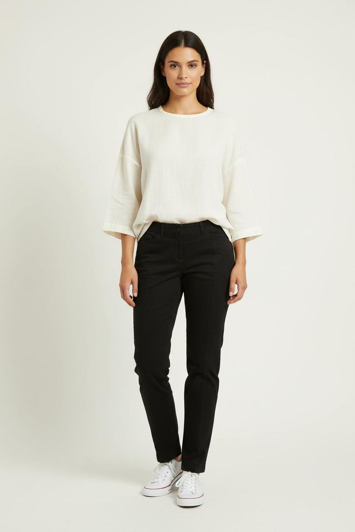 Pantalon Noir - Taille L/40 de la marque Tara Jarmon | PARAD95870 - Vendu par Paradigme - Image 1