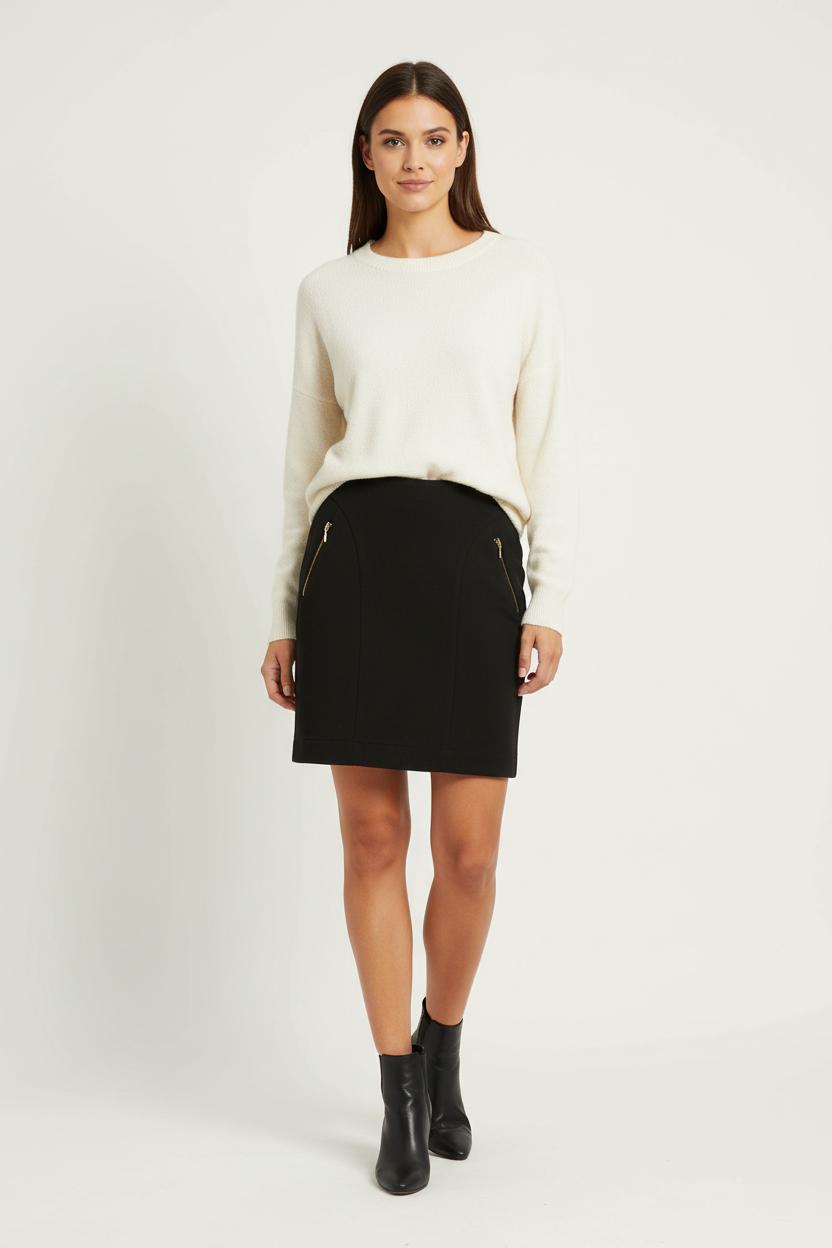 Jupe Courte Noire - Taille S/36 de la marque Sud express | PARAD95871 - Vendu par Paradigme - Image 1