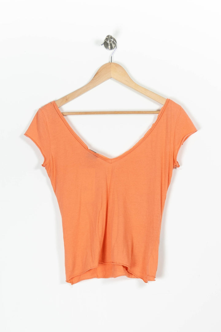 T-shirt Orange - Taille S/36 de la marque Lee | PARAD95883 - Vendu par Paradigme - Image 4