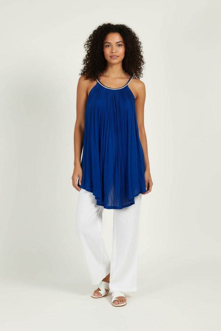 Robe Trapèze Bleue - Taille S/36 de la marque Suncoo | PARAD95897 - Vendu par Paradigme - Image 1