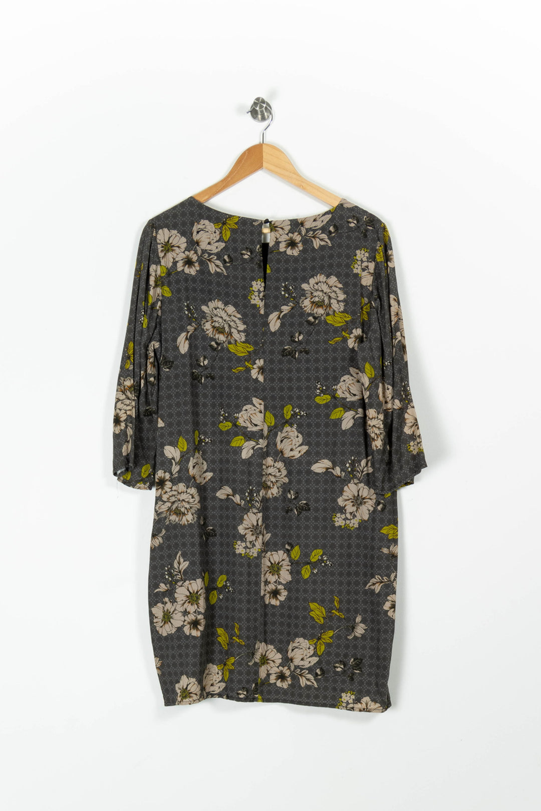 Robe Droite Grise et Beige - Taille XXL/44 de la marque La Fée Maraboutée | PARAD95924 - Vendu par Paradigme - Image 4