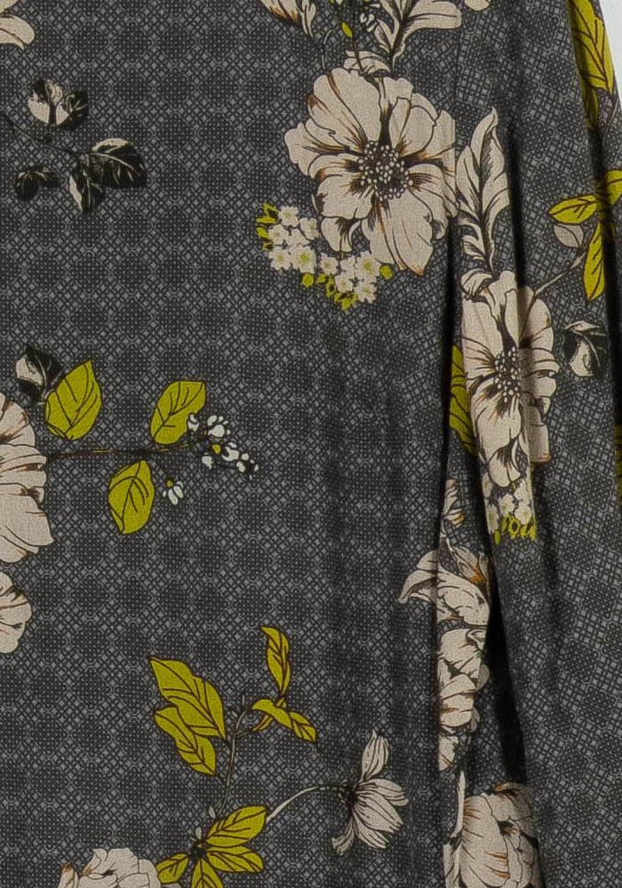 Robe Droite Grise et Beige - Taille XXL/44 de la marque La Fée Maraboutée | PARAD95924 - Vendu par Paradigme - Image 3