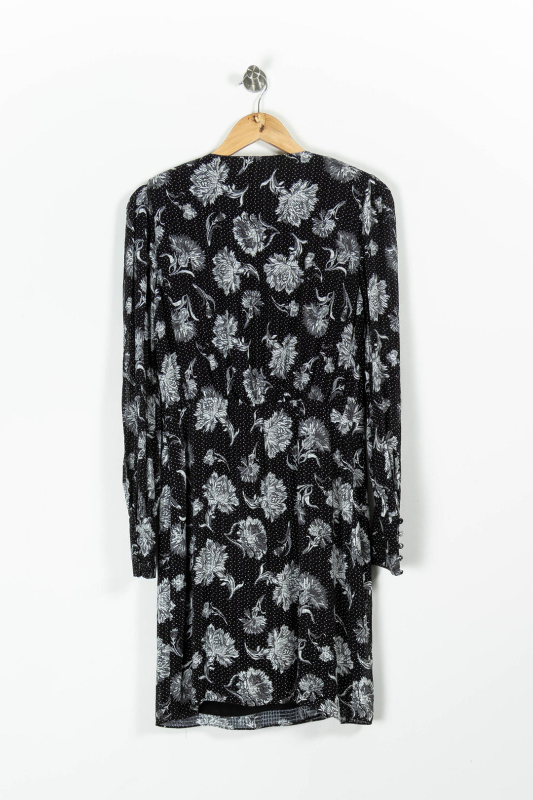 Robe portefeuille noire et blanche - Taille L/40 de la marque The Kooples | PARAD95925 - Vendu par Paradigme - Image 4
