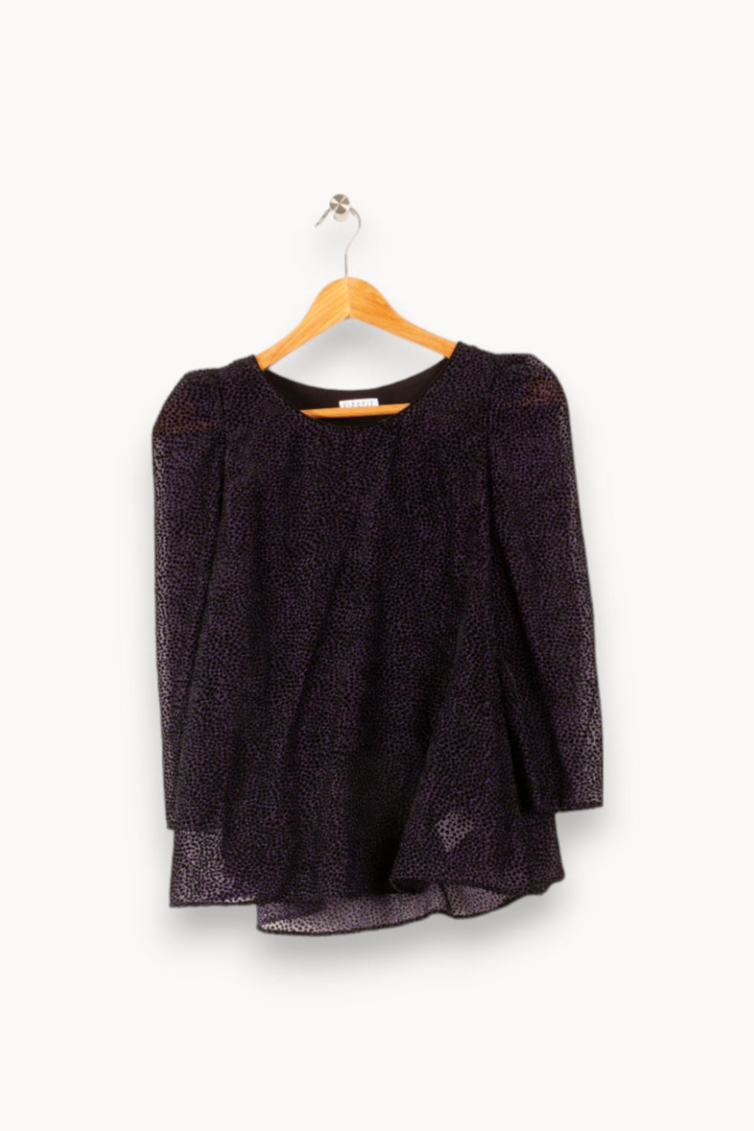 Blouse noire et violette - S / 36