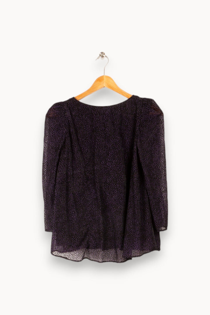 Blouse noire et violette - S / 36