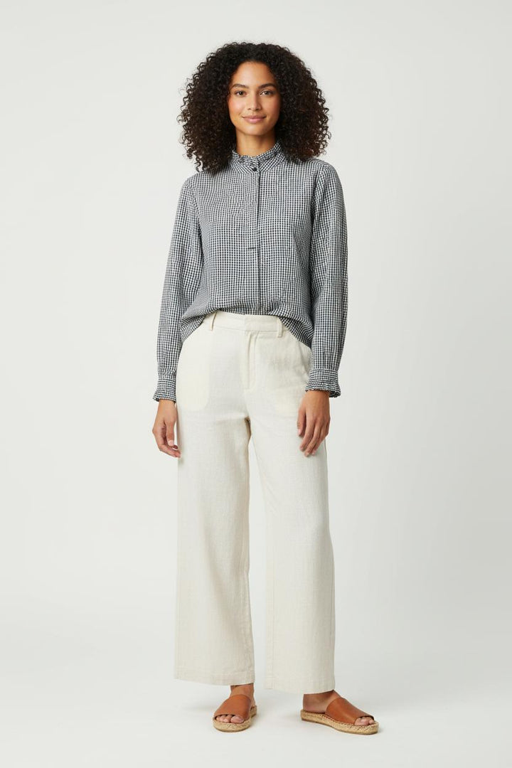 Chemise Noire et Blanche - Taille M/38 de la marque Claudie Pierlot | PARAD95931 - Vendu par Paradigme - Image 1