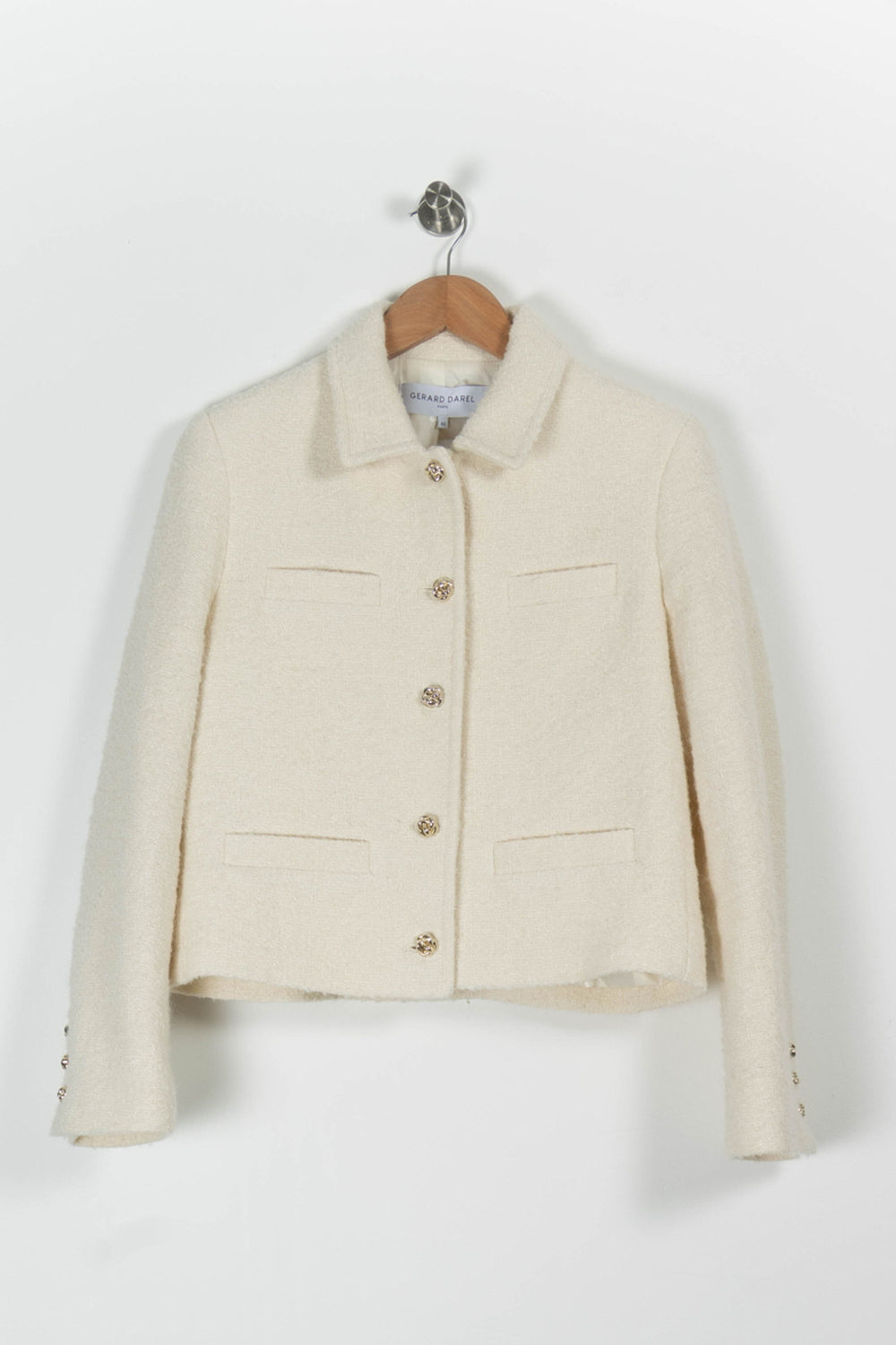 Veste Blanche - Taille L/40 de la marque Gerard Darel | PARAD95935 - Vendu par Paradigme - Image 2