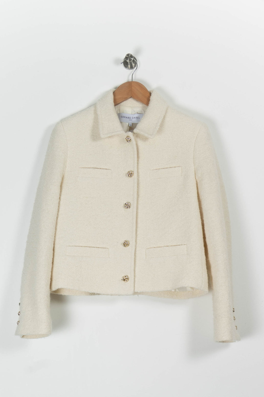 Veste Blanche - Taille L/40 de la marque Gerard Darel | PARAD95935 - Vendu par Paradigme - Image 2