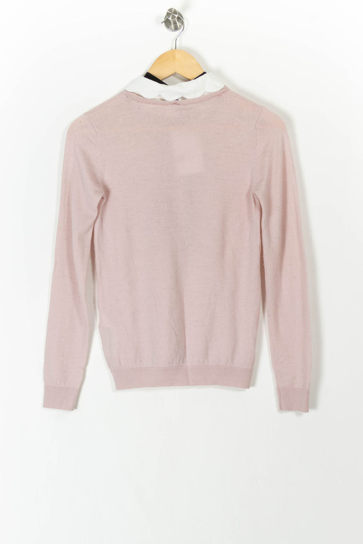 Pull Rose et Noir - Taille S/36 de la marque Claudie Pierlot | PARAD95948 - Vendu par Paradigme - Image 4